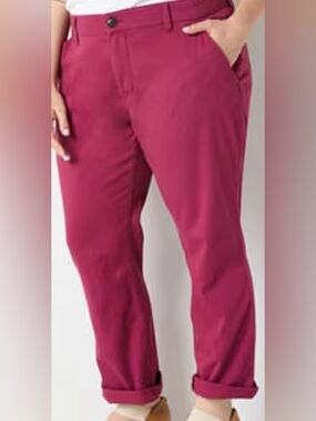 St. John's Bay Straight Leg Pants in Berry